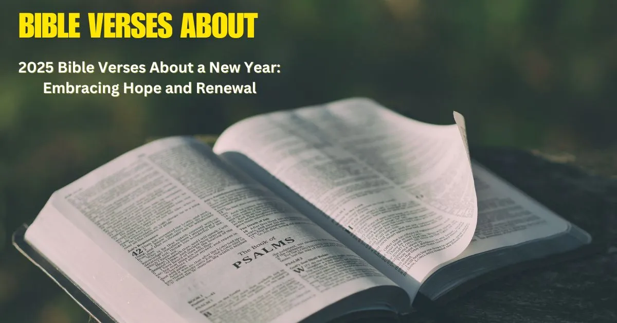 2025 Bible Verses About a New Year