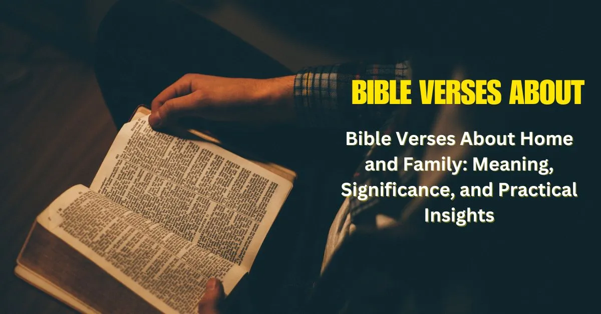 bible verses about home and family