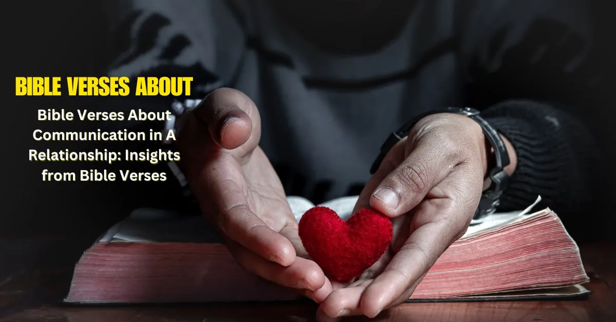 Bible Verses About Communication in A Relationship