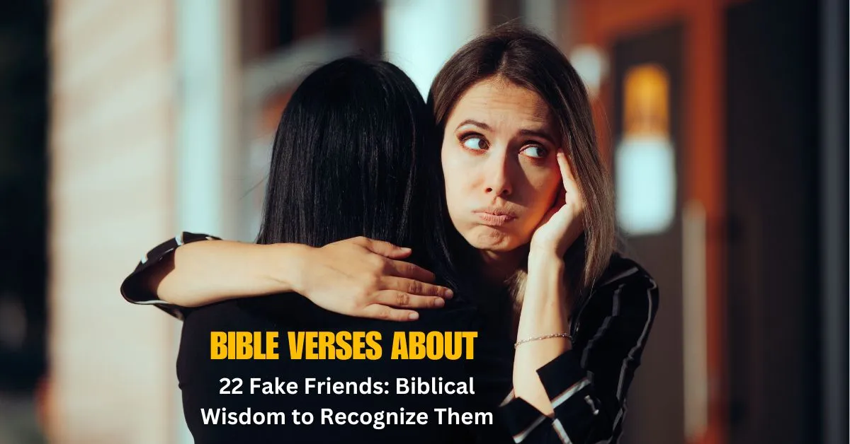 Bible Verses About Fake Friends