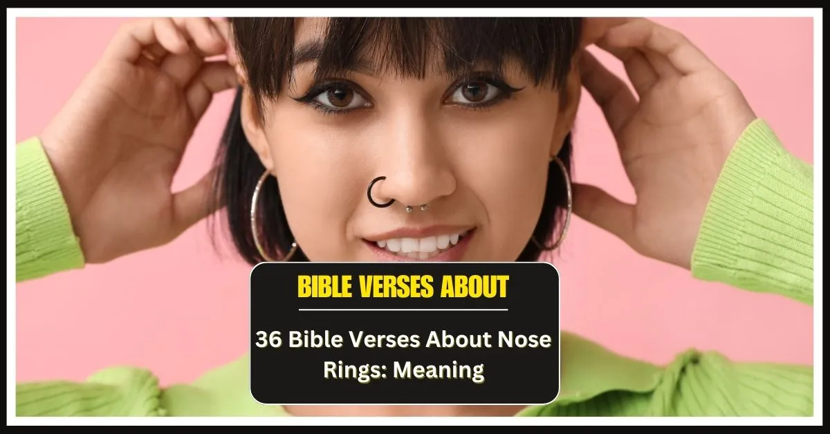 Bible Verses About Nose Rings