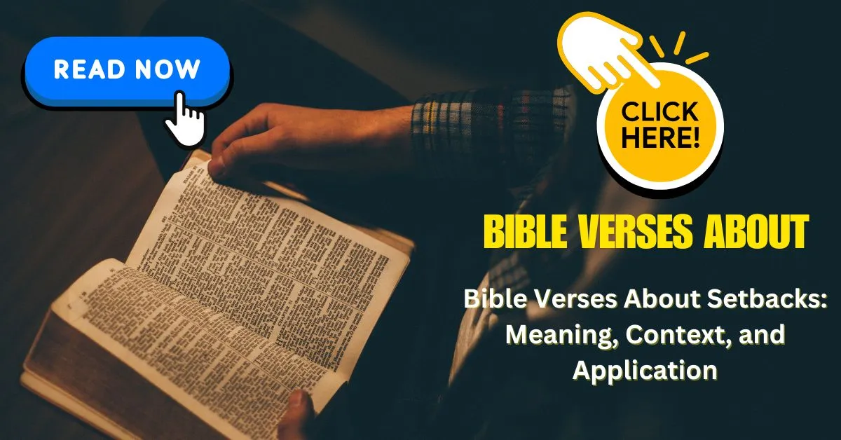 Bible Verses About Setbacks