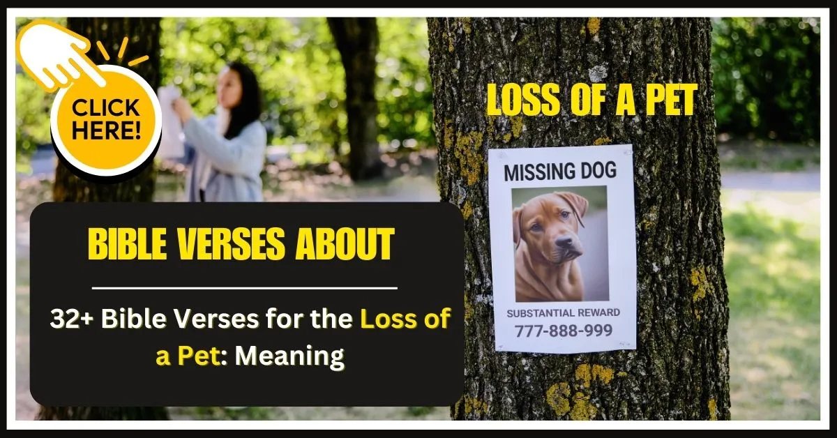 Bible Verses for the Loss of a Pet
