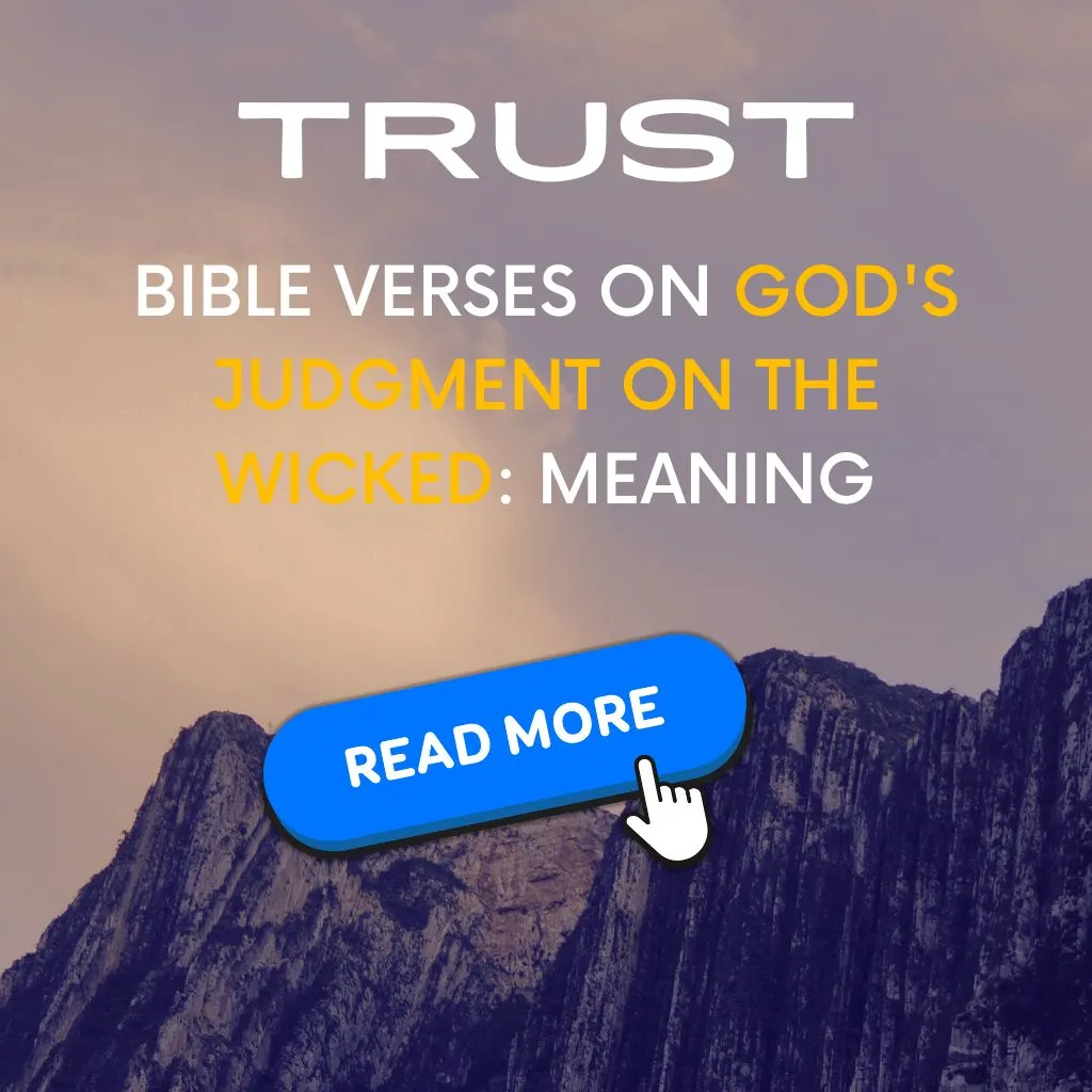 Bible Verses on God's Judgment on the Wicked