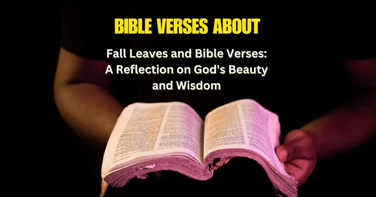 Fall Leaves and Bible Verses