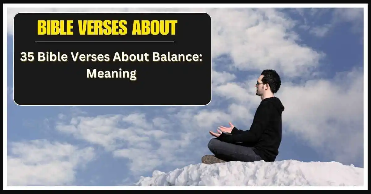 bible verses about balance in life