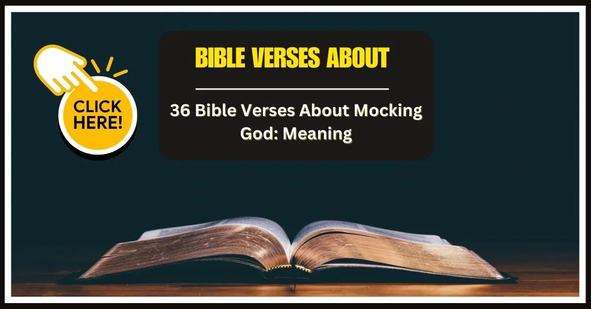 what happens to those who mock god bible verse