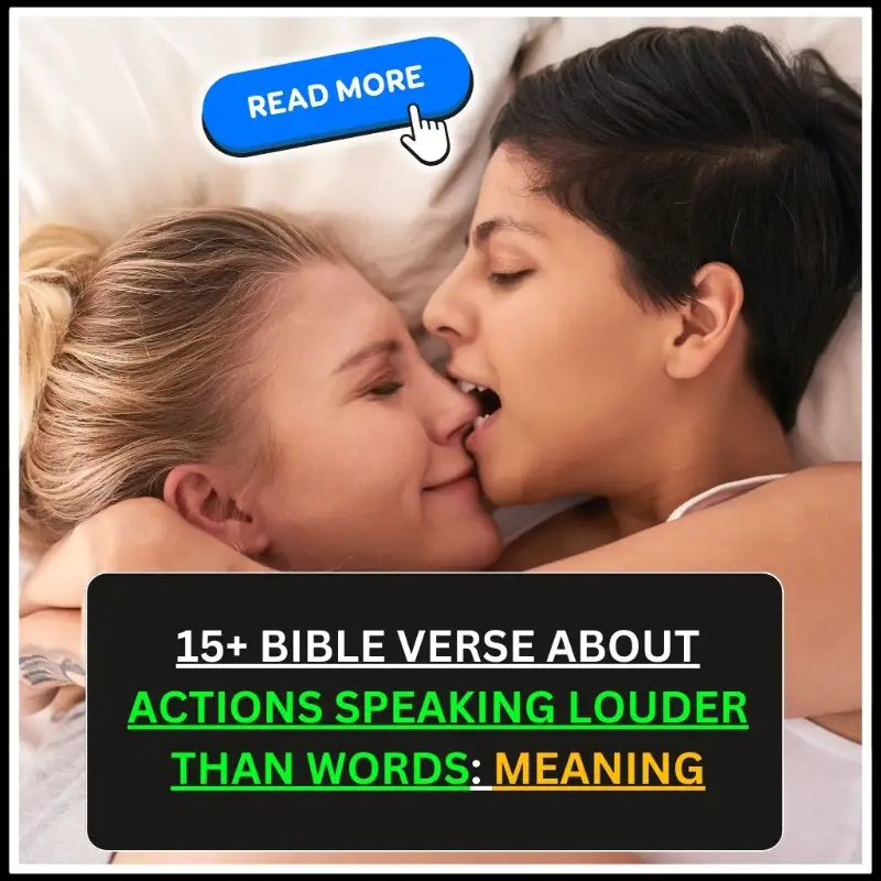Bible Verse About Actions Speaking Louder Than Words