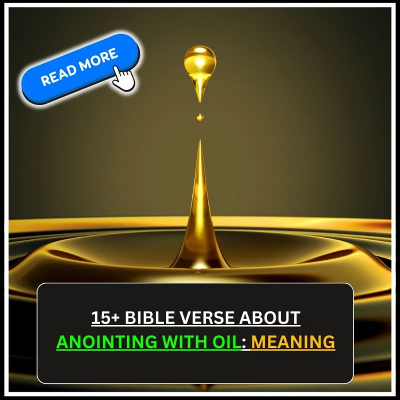 Bible Verse About Anointing with Oil