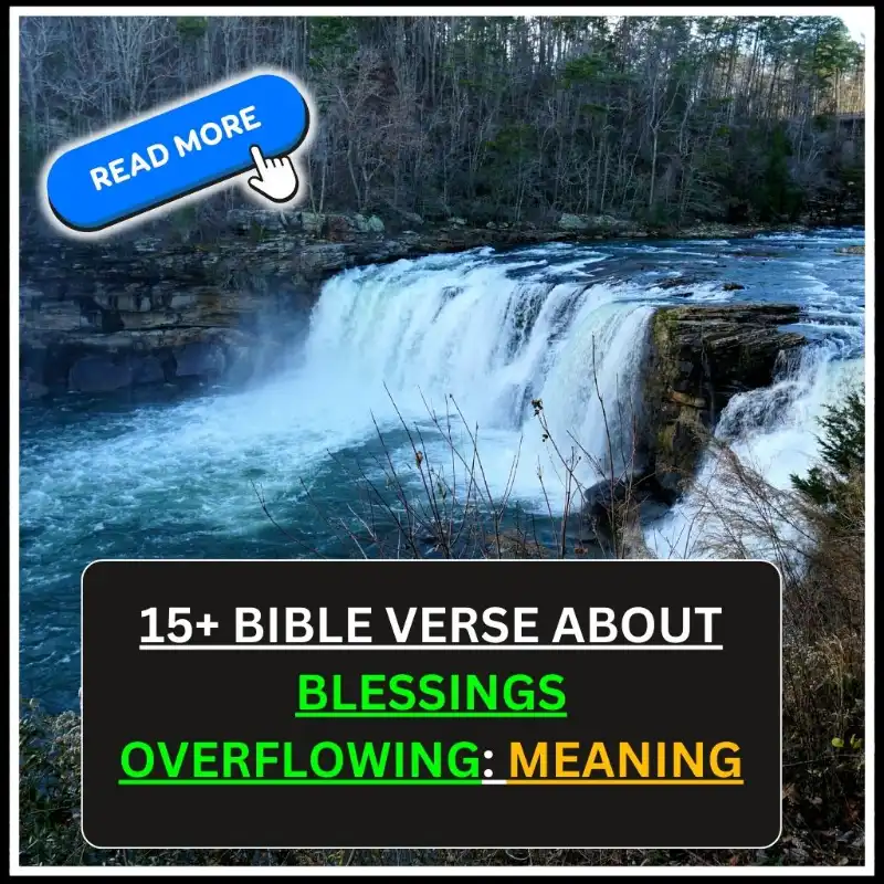 Bible Verse About Blessings Overflowing