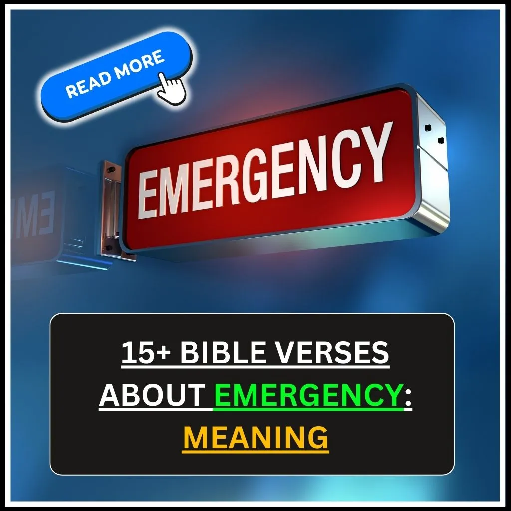 Bible Verses About Emergency