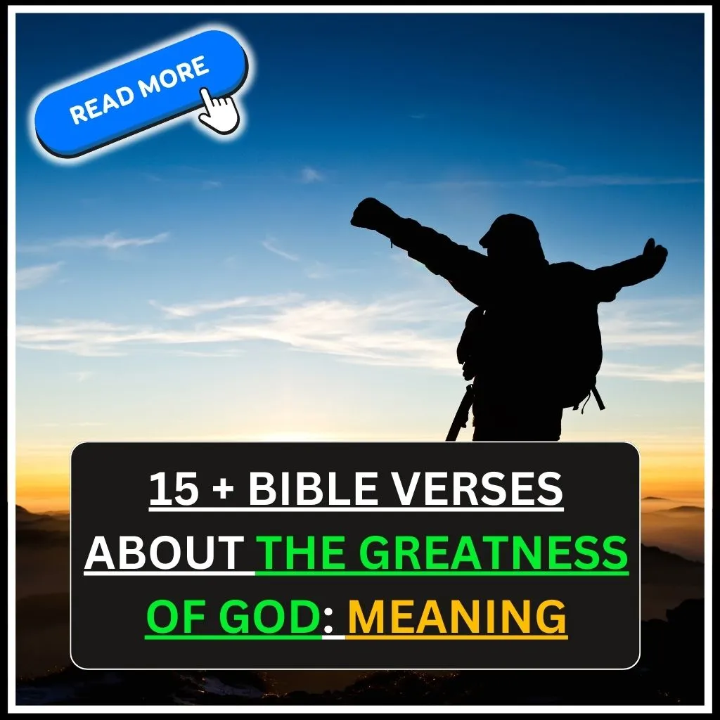 Bible Verses About The Greatness of God