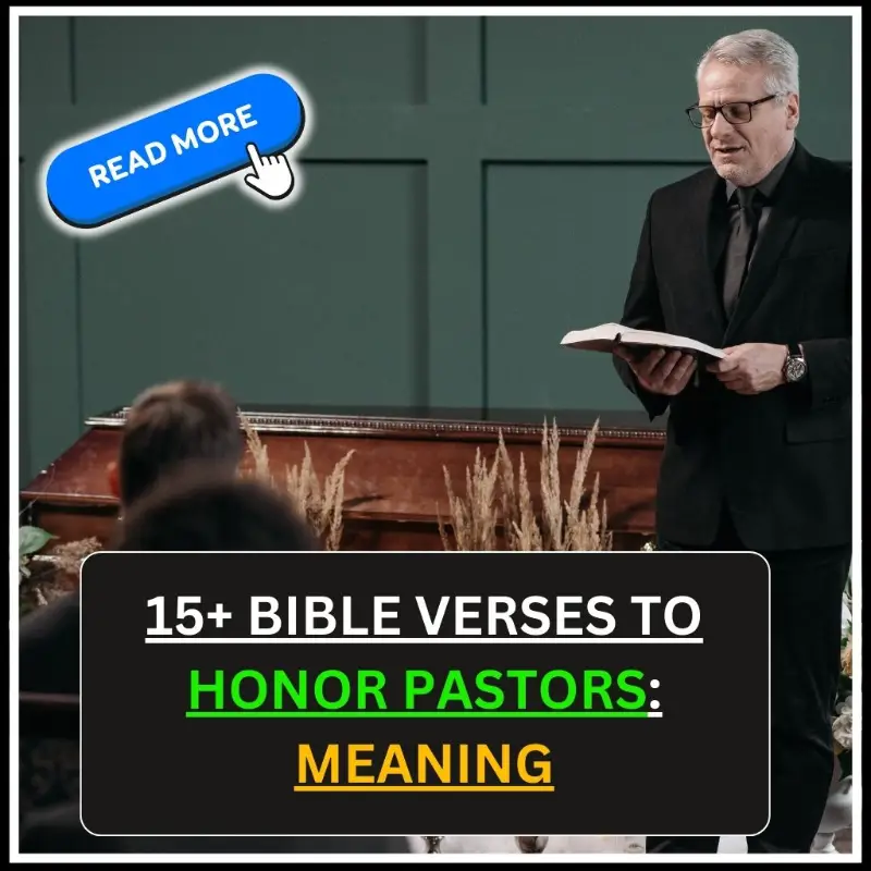 Bible Verses To Honor Pastors