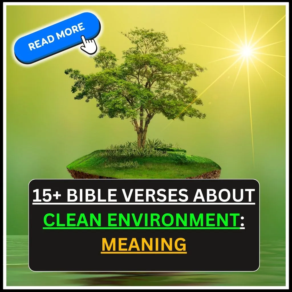 bible verse about clean environment