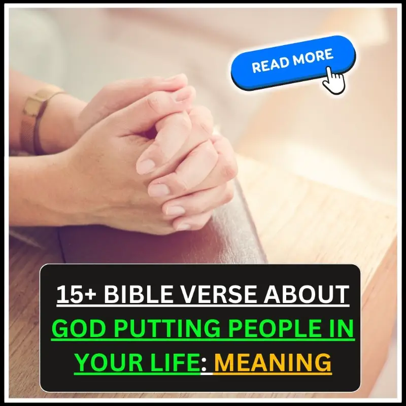 bible verse about god putting people in your life