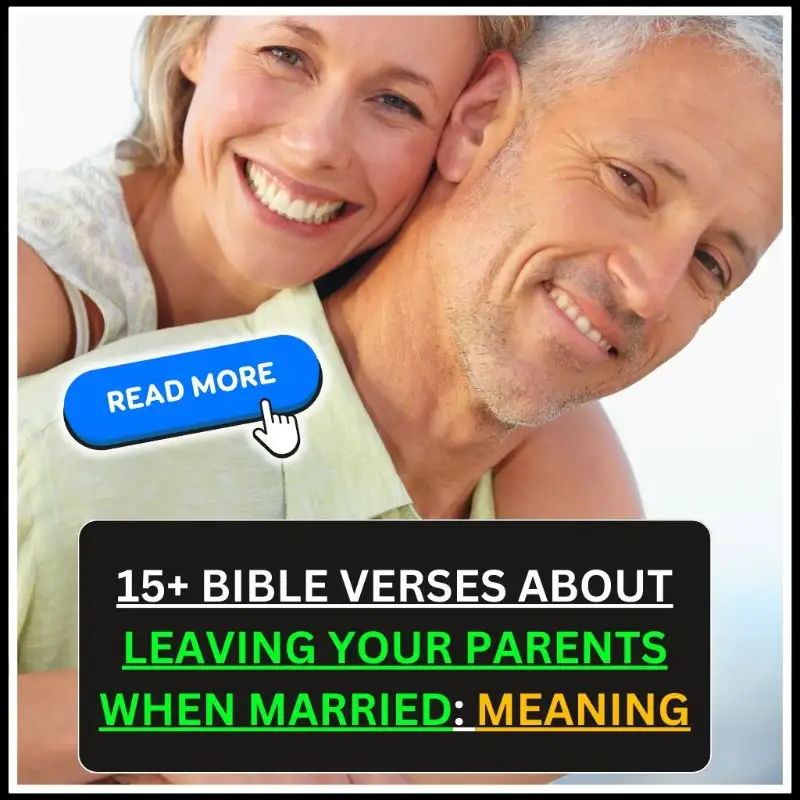 bible verse about leaving your parents when married