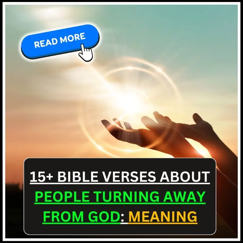 bible verse about people turning away from god