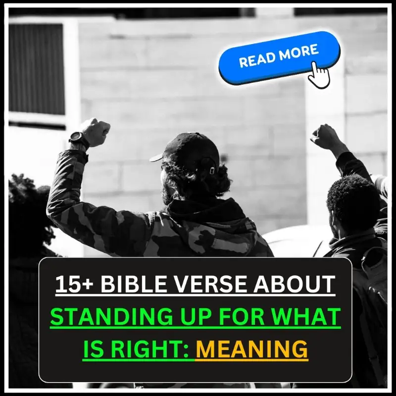 bible verse about standing up for what is right