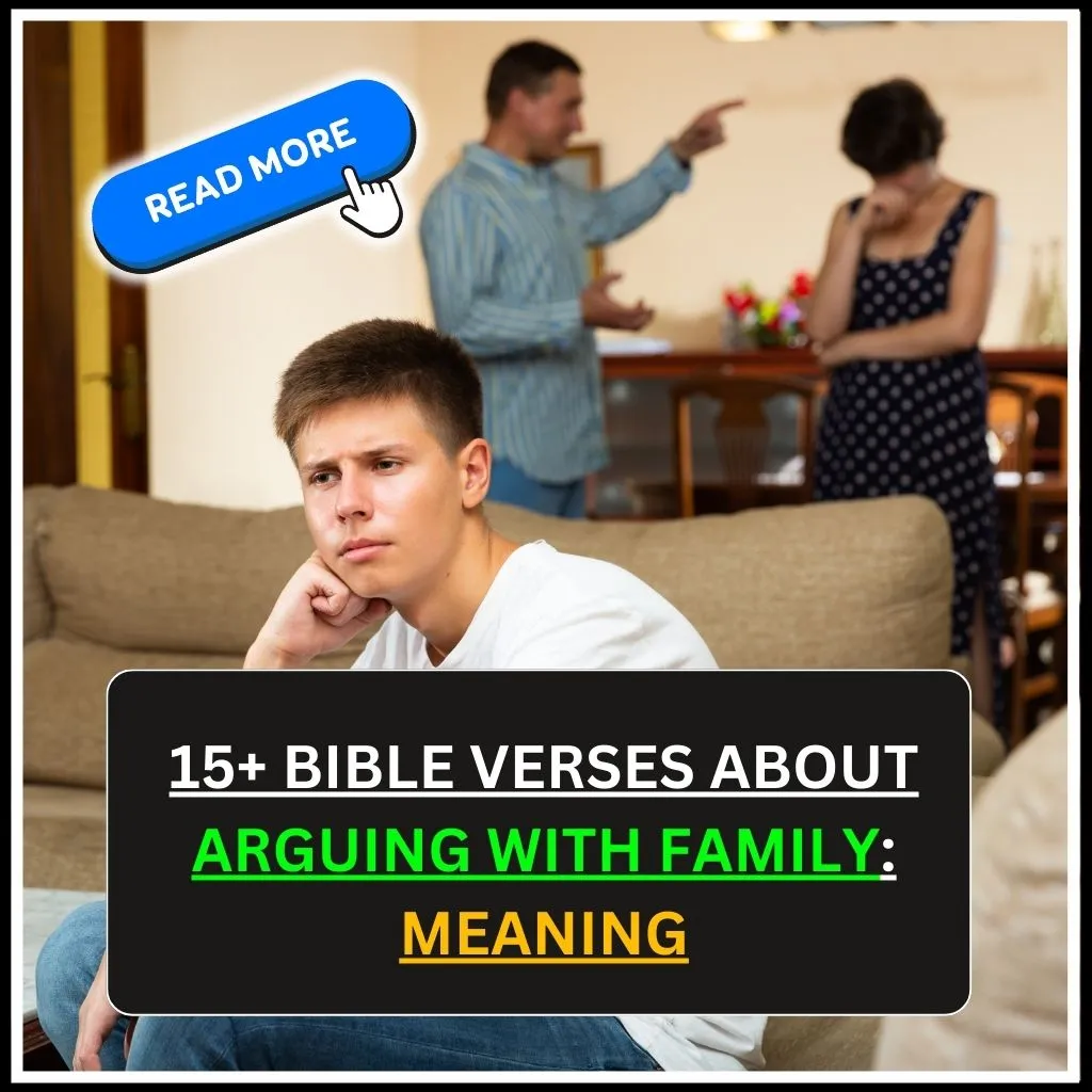 bible verses about arguing with family