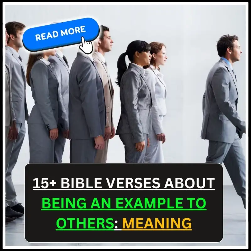 bible verses about being an example to others