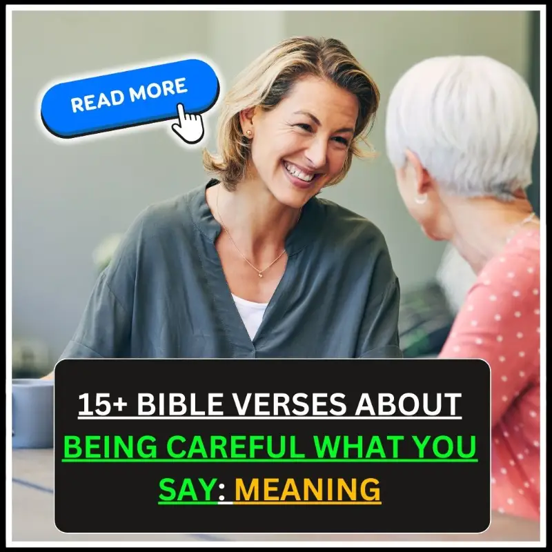 bible verses about being careful what you say