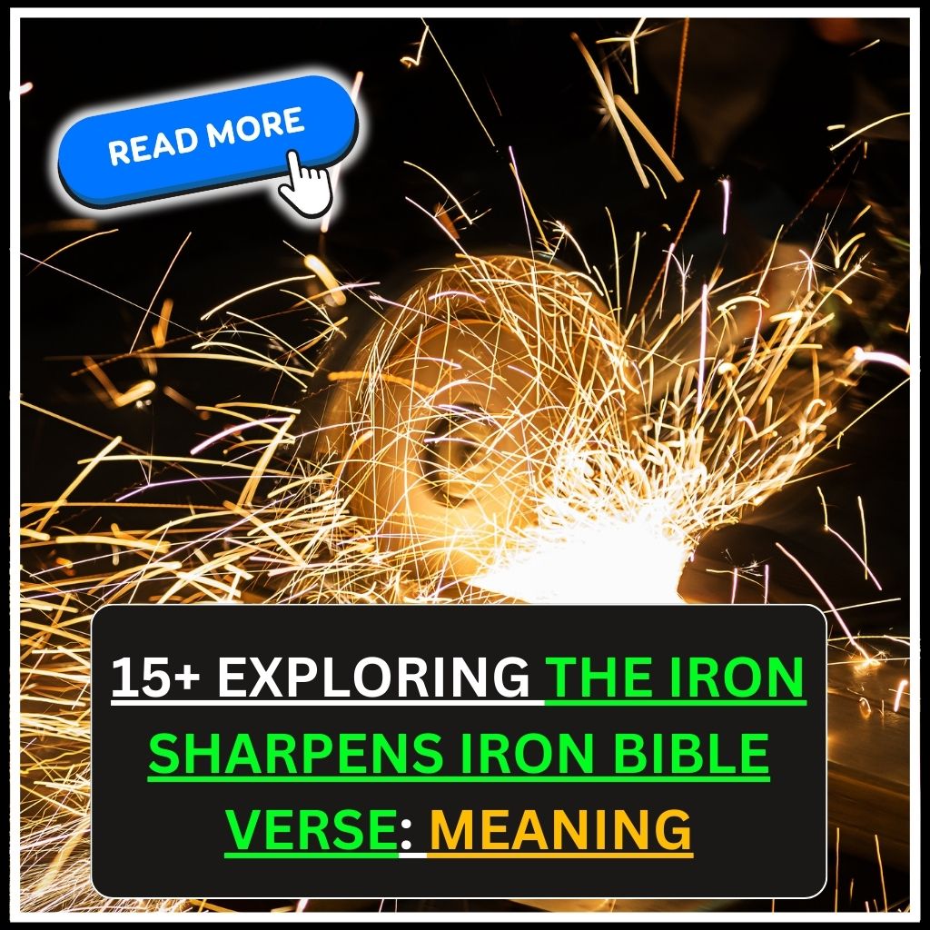iron sharpens iron bible verse