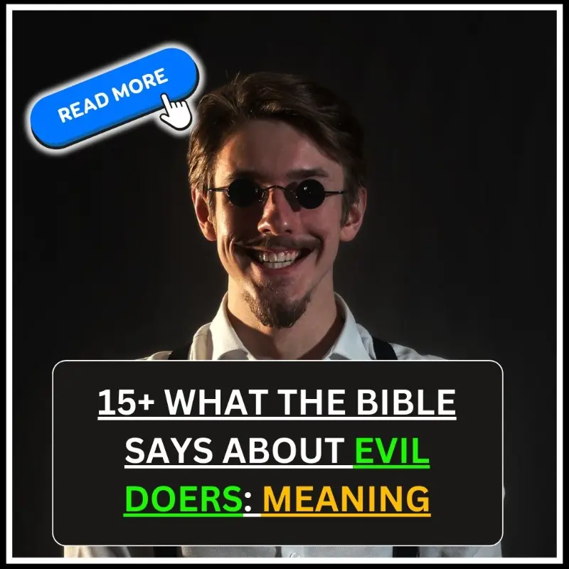 what the bible says about evil doers