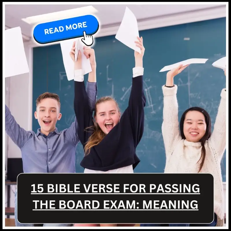 Bible Verse for Passing the Board Exam