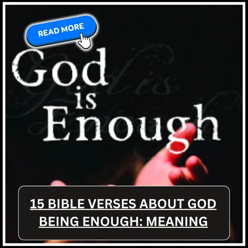 Bible Verses About God Being Enough