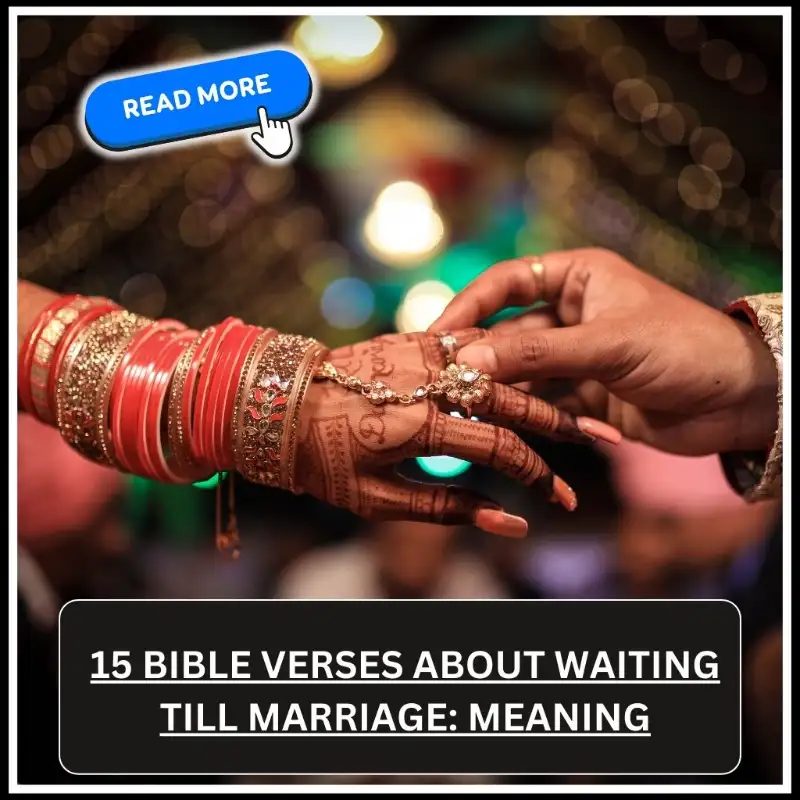 Bible Verses About Waiting Till Marriage
