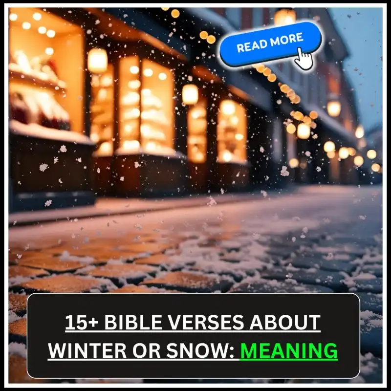 Bible Verses About Winter or Snow