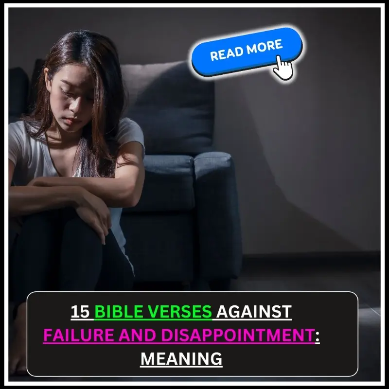 Bible Verses Against Failure and Disappointment