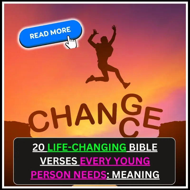 Life-Changing Bible Verses Every Young Person Needs