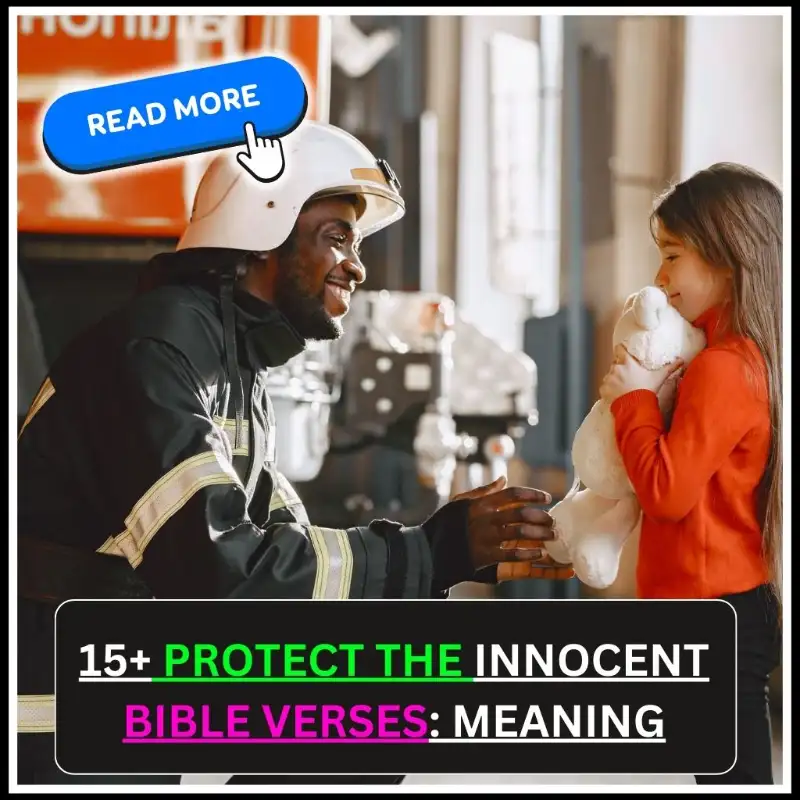 Protect the Innocent Bible Verses
