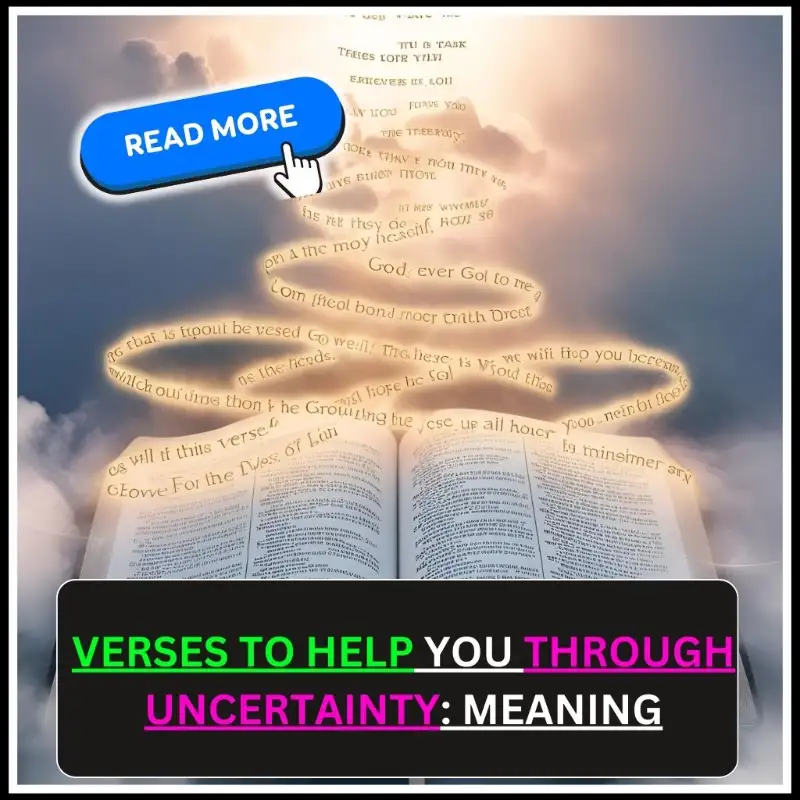 Verses to Help You Through Uncertainty