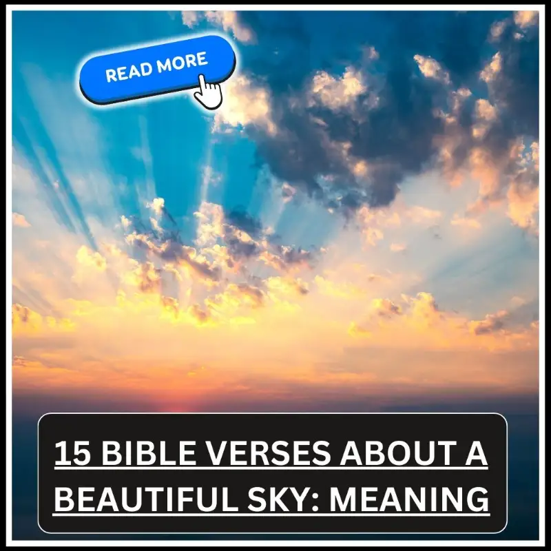 bible verse about beautiful sky