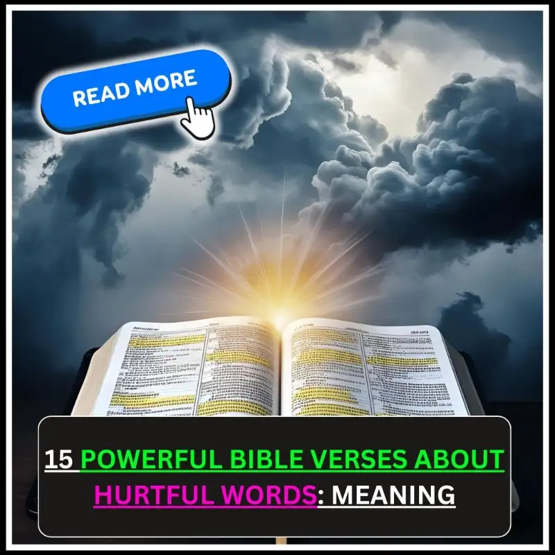 bible verse about hurtful words