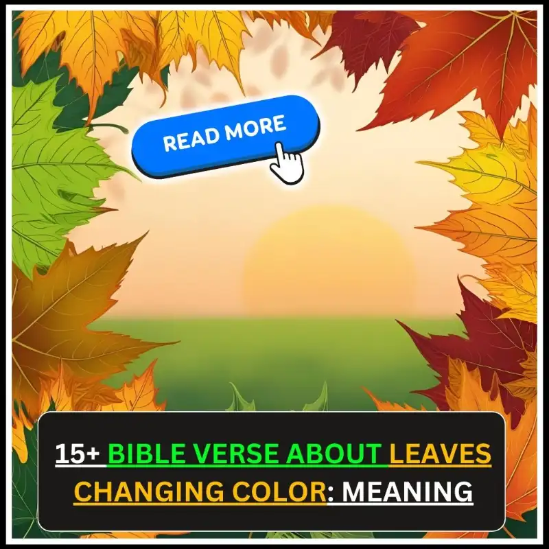 bible verse about leaves changing color