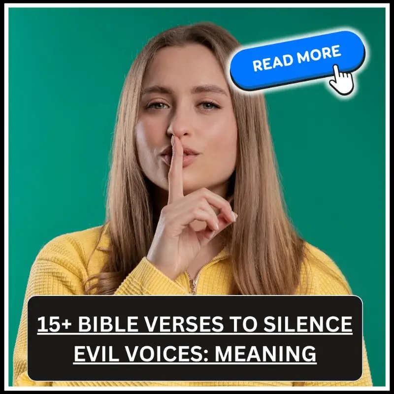 bible verse to silence evil voices
