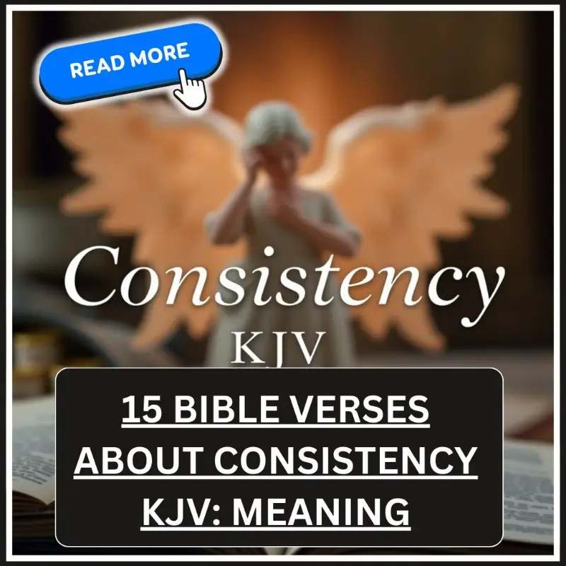 bible verses about consistency kjv