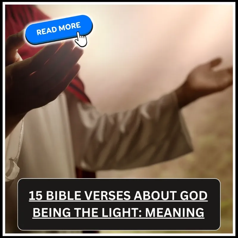 bible verses about god being the light
