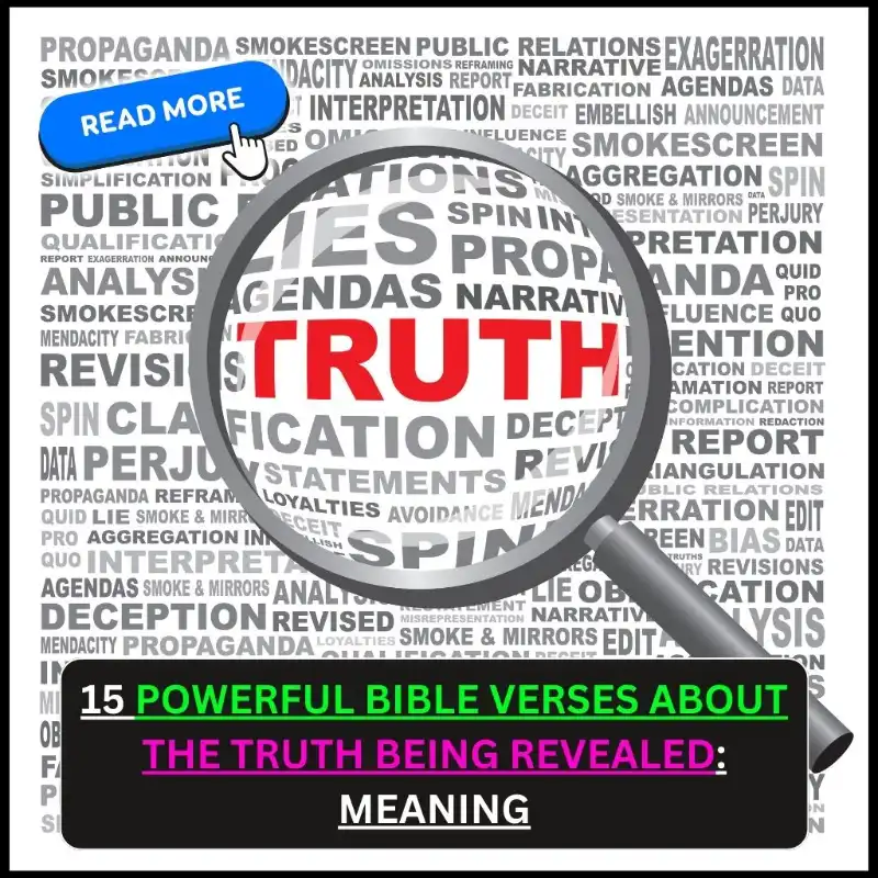 bible verses about the truth being revealed