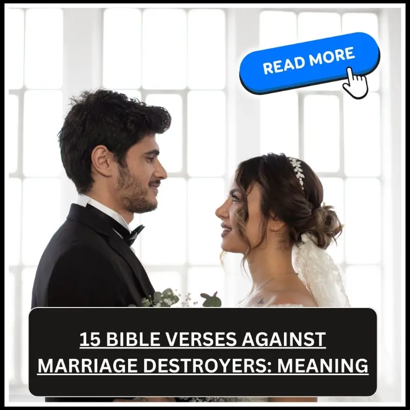 bible verses against marriage destroyers