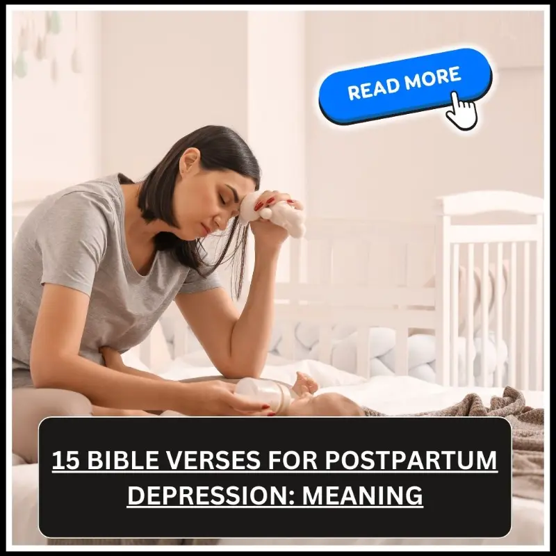 bible verses for postpartum depression