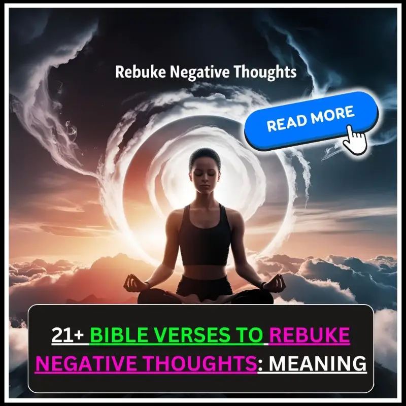 bible verses to rebuke negative thoughts