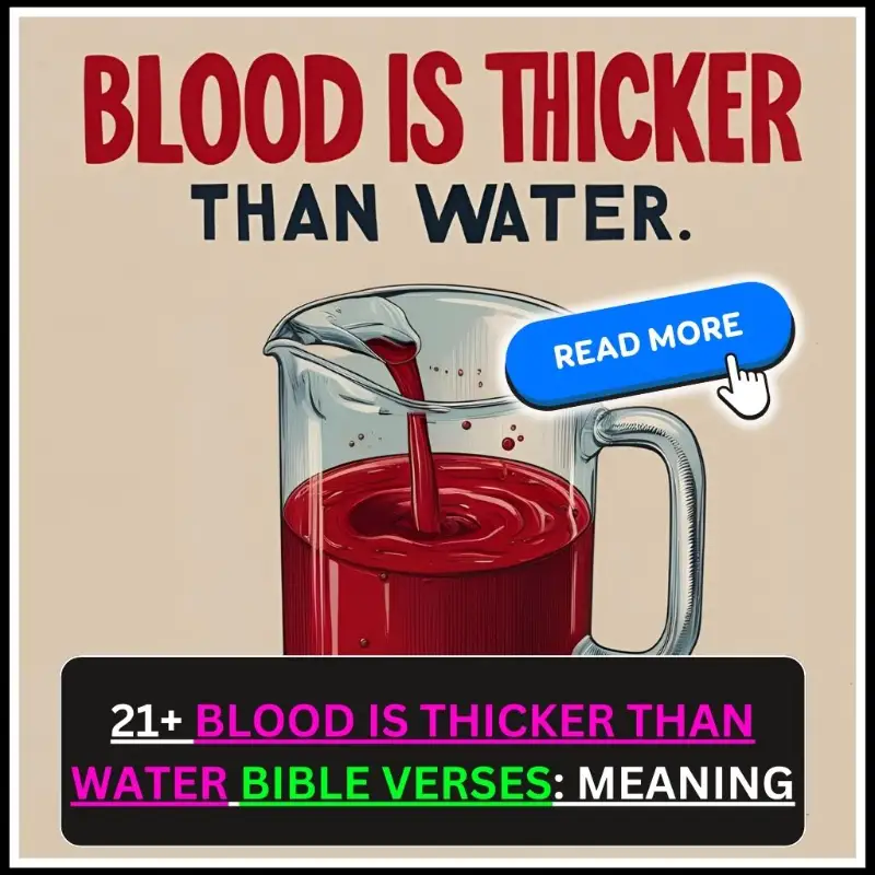 blood is thicker than water bible verse