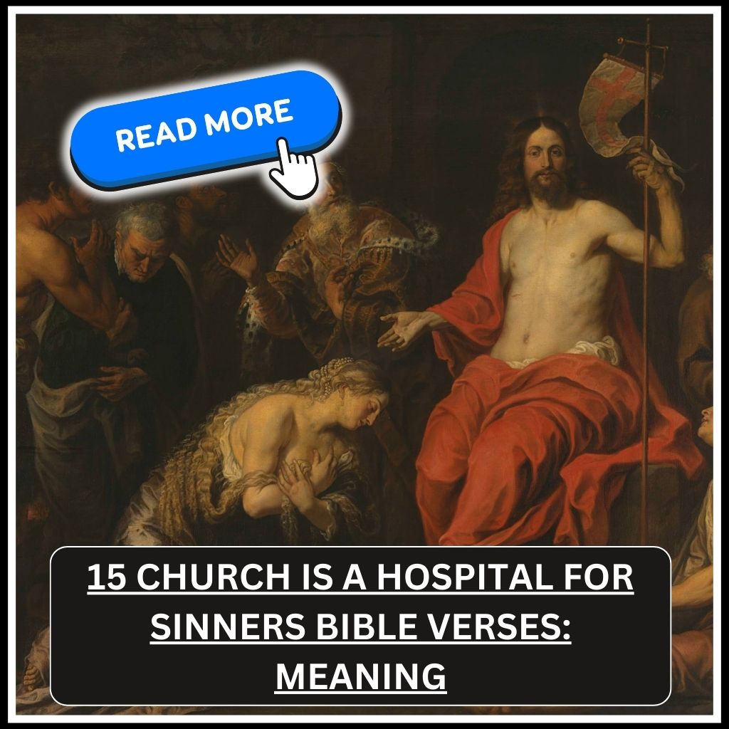 church is a hospital for sinners bible verse