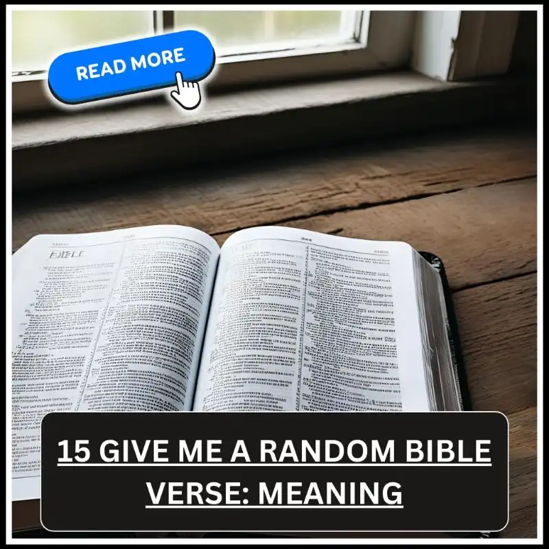 give me a random bible verse