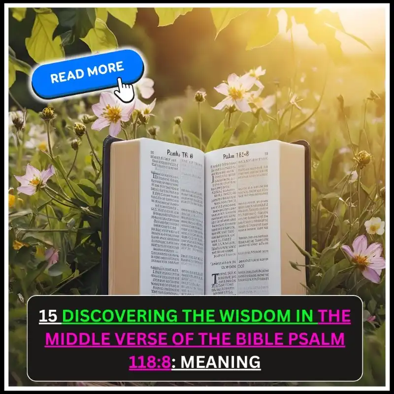 middle verse of the bible psalm 118 8