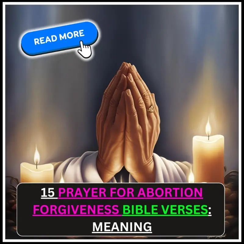 prayer for abortion forgiveness bible verse